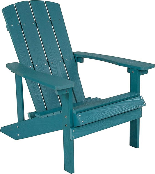 Taylor & Logan Charlestown All-Weather Poly Resin Wood Adirondack Chair in Sea Foam