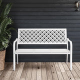 Grand patio 50" Garden Bench, Outdoor Benches with Anti-Rust Metal Powder Coated Frame - Photo 1