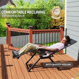 UDPATIO Zero Gravity Chair Oversized Outdoor Anti Gravity Chairs Patio Lounge Folding Adjustable Chair with Cup Holder - Photo 6