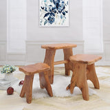 Natural Shape Solid Wood Tree Stump Stool 15"x12"x15" Cedar Root End Table Rustic Plant Stand Live Edge Coffee Table - Photo 6
