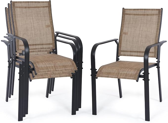 Patio Chairs Set of 4, Outdoor Dining Chairs Set of 4 - Photo 1