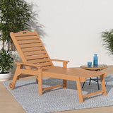 LUE BONA Outdoor Chaise Lounge Chairs Set of 4, HDPS Chaise Lounger, 5 Positions Adjustable Lounge Chairs - Photo 2