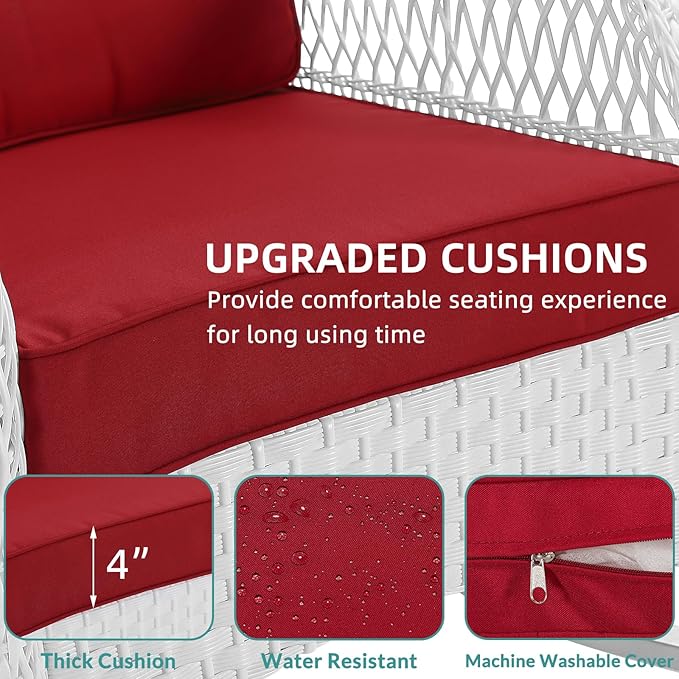 MEETWARM 3 Pieces Patio Conversation Set - Photo 2
