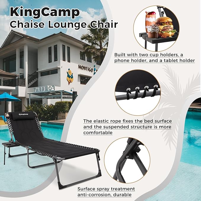 KingCamp Oversize Lounge Chair Outdoor - Photo 6