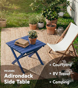 PASAMIC Folding Outdoor Side Table, Small Outdoor Table, Portable, No Assembly - Photo 6