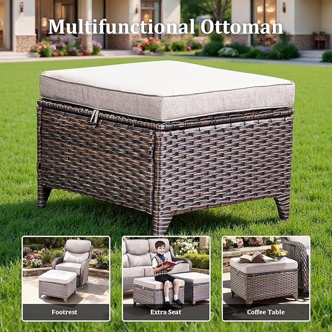 Luxury Patio Furniture Set with 42.5" Fire Pit Table - Photo 7