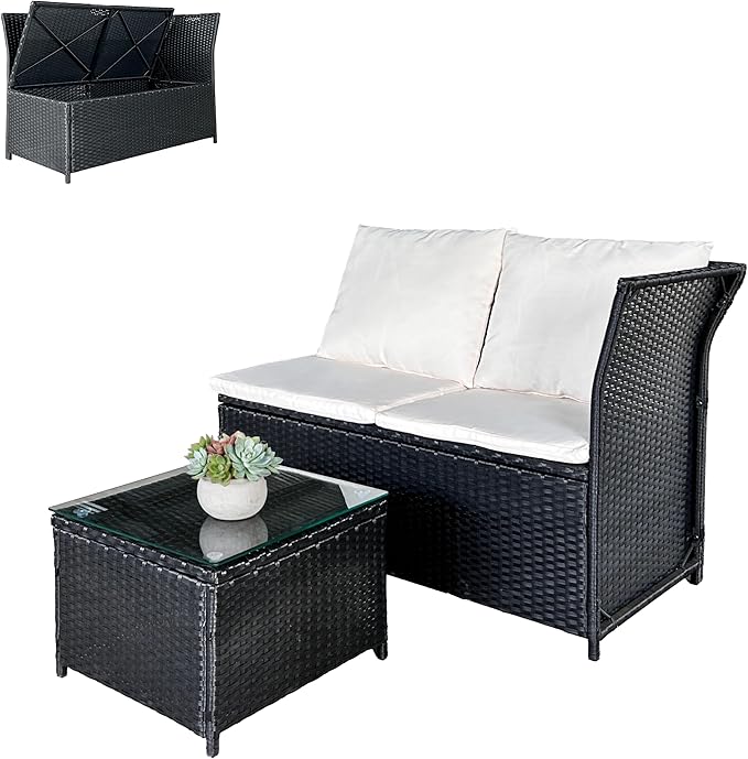 GIANGSUNNY 3 Patio Furniture Set with Storage - Photo 1