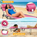 Backpack Sun Tanning Chair with Face Hole & Beach Table - Photo 6