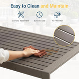 Wisteria Lane Outdoor Furniture Patio Coffee Table, Ourdoor Rectangle Coffee Table - Photo 3