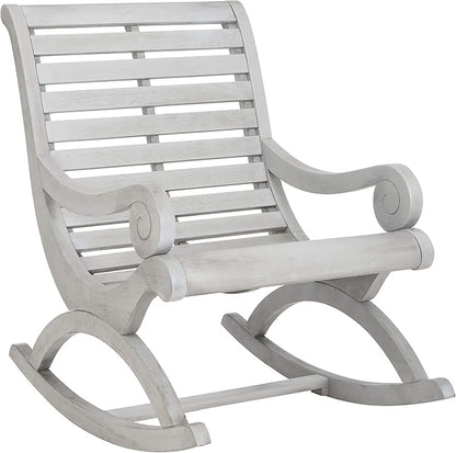Safavieh PAT7016A Outdoor Collection Sonora Ash Grey Rocking Chair