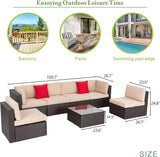 Vongrasig 7 Pieces Patio Furniture Sets - Photo 3