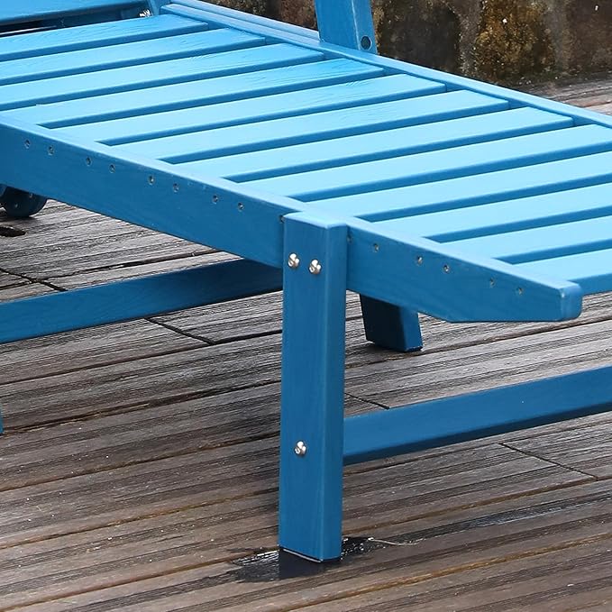 Outdoor Chaise Lounge Chair with Adjustable Backrest and Heavy-Duty Support for Ultimate Relaxation - Photo 4