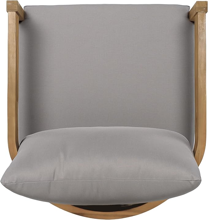 Christopher Knight Home Nadine Acacia Wood Club Chairs Set of 2, Outdoor Accent Chair, Tub Shape Design Armchair - Photo 9