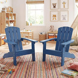 Giantex Kids Adirondack Chair, All-Weather HIPS Children's Outdoor Chair w/Ergonomic Design - Photo 7