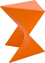 LeisureMod Randolph Modern Vanity Side Table, Orange - Photo 7