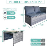 GIANGSUNNY 3 Patio Furniture Set with Storage - Photo 5