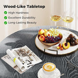 Tangkula 34-Inch Metal Round Patio Dining Table for 4 - Photo 6
