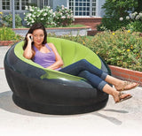 Intex Empire Inflatable Lounge Dorm Camping Chair for Adults, Green (3 Pack) - Photo 2