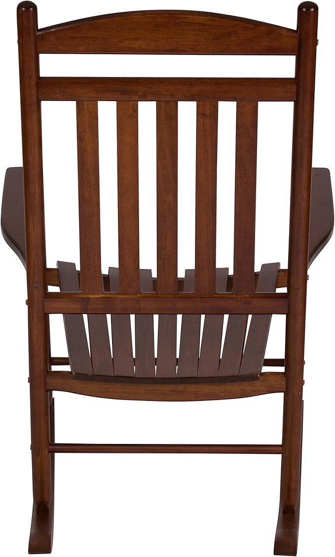 Shine Company Set of 2 Maine Wood Rocking Chairs, 2-Pack, Oak