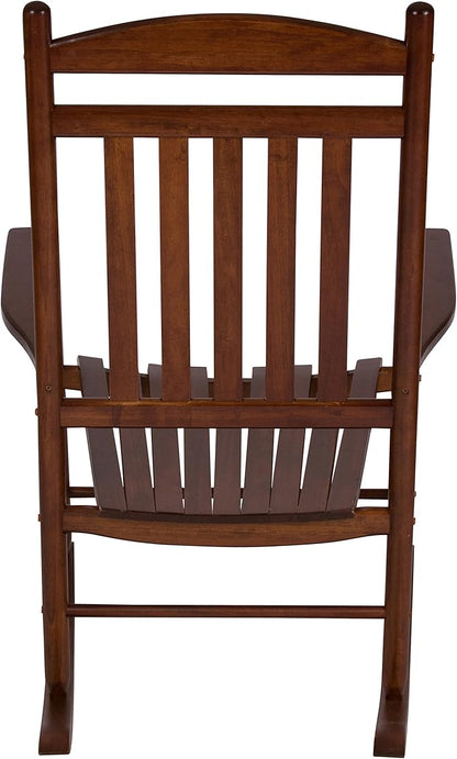 Shine Company Set of 2 Maine Wood Rocking Chairs, 2-Pack, Oak