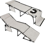 BlueWish 2 Pack Tanning Chair with Face Hole, Outdoor Tanning Chair with 5-Position Adjustable Backrest - Photo 1