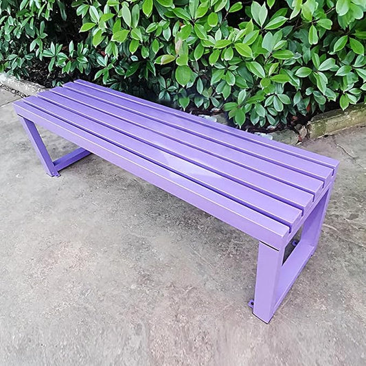 Patio Metal Bench, Garden Benches for Outdoors, Porch Furniture for Outside Park, Picnic, Yard, Front Porch Backyard Outside Decor(J,150cm/59in)