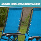 Queekay Chair Replacement Fabric with 4 Bungee Cord Lounge Chair Cloth Mesh Repair Kit for Patio Recliner Outdoor Lawn - Photo 3