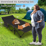 H&ZT Adults Patio Chaise with Mattress, Outdoors Portable Bed Frame for Adults - Photo 2