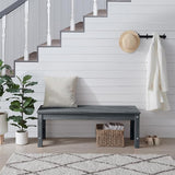 Psilvam 2-Person Outdoor Poly Lumber Patio Backless Bench, Fade-Resistant & Odor-Free Poly Lumber Patio Furniture - Photo 4