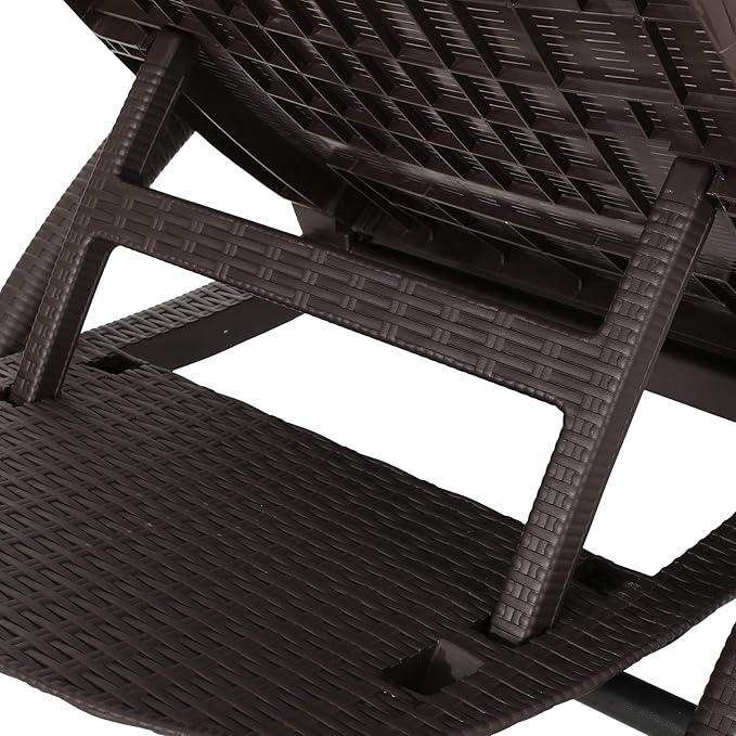Christopher Knight Home Blanche Outdoor Faux Wicker Chaise Lounge, Dark Brown - Photo 6