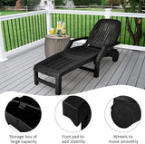 Giantex Chaise Lounge Outdoor, 6 Adjustable Backrests Lounge Chair Recliner, Outdoor Furniture for Patio Poolside Garden - Photo 7