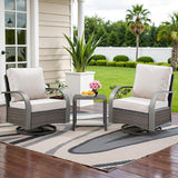 Belord Outdoor Swivel Rocker Patio Chairs Set of 2 - Photo 1