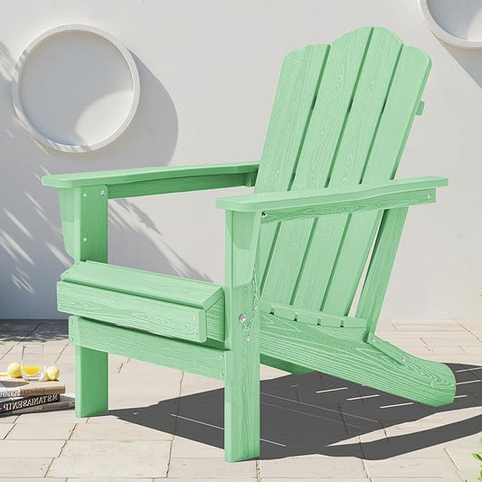 KINGYES Folding HDPE Adirondack Chairs