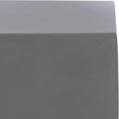 SAFAVIEH Outdoor Collection Zen Mushroom Modern Dark Grey Concrete Accent Table (Fully Assembled)