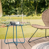 danpinera Outdoor Side Tables with Flower Cut Outs, Weather Resistant Steel Patio Side Table - Photo 6