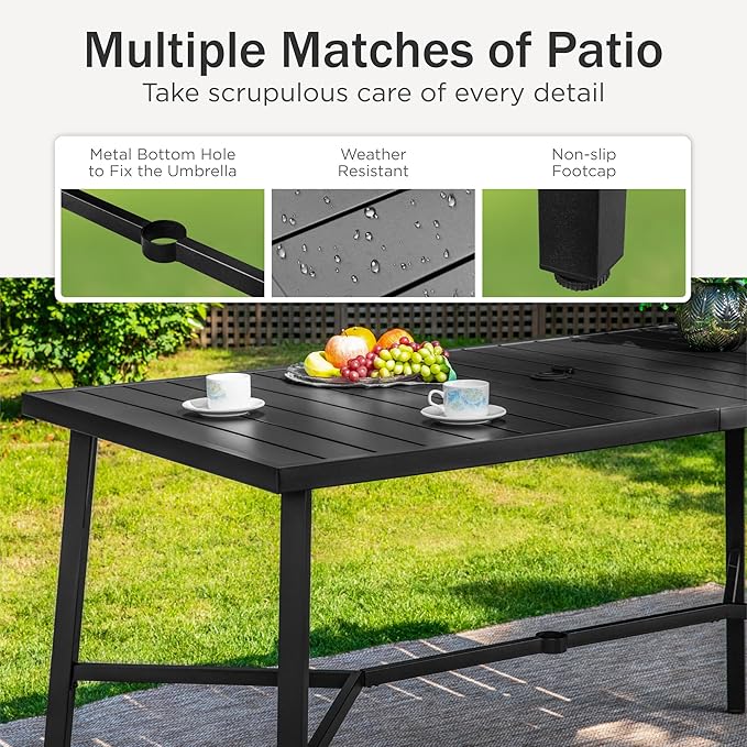 PHI VILLA 7 Piece Outdoor Bar Set - Photo 5