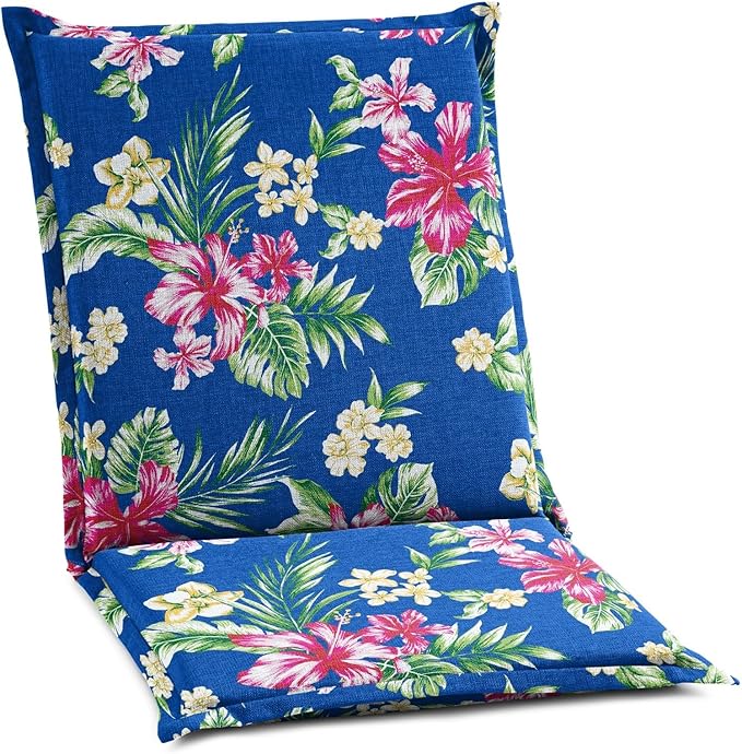BrylaneHome Hinged Back & Seat Cushion - 21.5" H Seat Back - Patio & Outdoor - Water - Photo 1