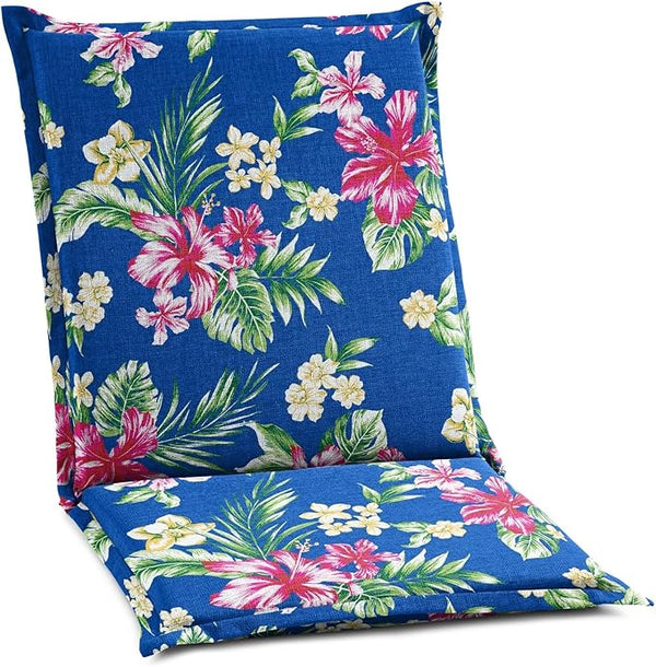 BrylaneHome Hinged Back & Seat Cushion - 21.5" H Seat Back - Patio & Outdoor - Water - Photo 1