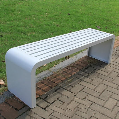 Durable Outdoor Garden Benches for Relaxing Moments - Two-Person Seat Backless Bench for Beach, Patio, Pool, or Lawn - Perfect Outdoor Furniture
