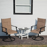 Patio Swivel Chairs Set of 2, Outdoor Dining Chairs High Back - Photo 2