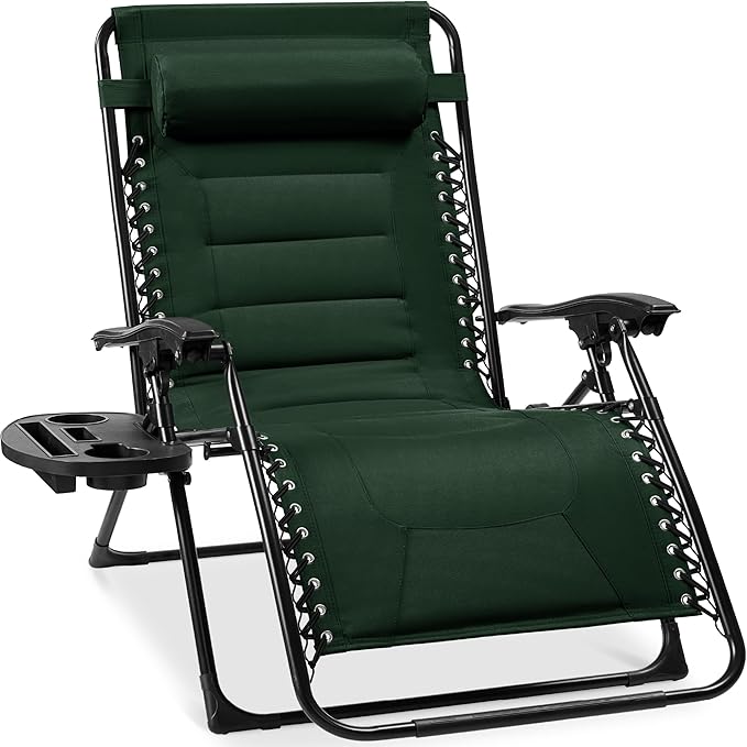 Best Choice Products Oversized Padded Zero Gravity Chair, Folding Outdoor Patio Recliner - Photo 1