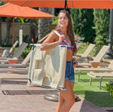 Face Down Tanning Chaise Lounge Chair - Face & Arm Holes - 2 Legs Support - Polyester Material – Backrest Positions - Photo 7