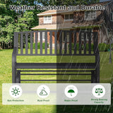 50" Outdoor Porch Glider Bench Patio Gliders - Photo 4
