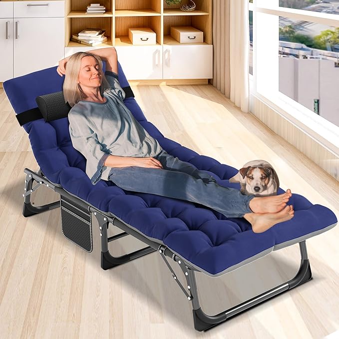 DoCred Folding Lounge Chair with Mattress - Photo 2