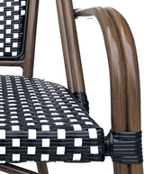 Christopher Knight Home Brianna Bistro Chairs, Black + White + Brown Wood - Photo 5