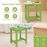 Y&M Outdoor Side Table, HIPS Adirondack Small Single Table, Waterproof Square Outside Table - Photo 6
