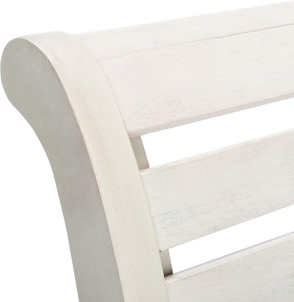 Safavieh Outdoor Sonora White Wash Eucalyptus Wood Scroll Arms Rocking Chair