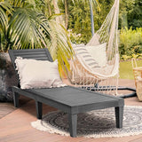 Giantex Outdoor Chaise Lounge Patio Recliner Chair with 5-Position Adjustable Backrest - Photo 4