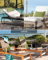 T&H XHome Outdoor Pillow for Chaise Lounge Chair - Photo 6