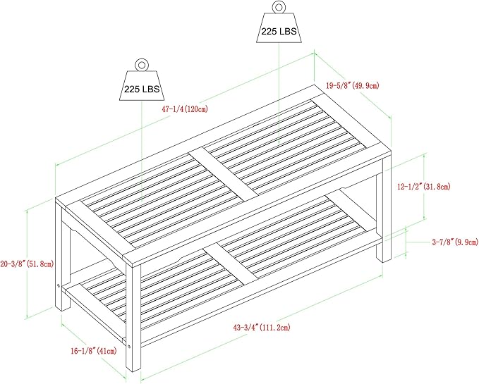 Walker Edison AZGWLSCH5GW Portofino 5 Piece Slat Back Patio Chat Set with UV Resistant Cushions, Grey Wash - Photo 10